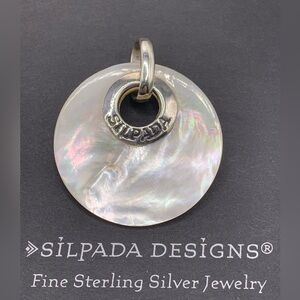 Silpada Vintage Sterling MOP Pendant